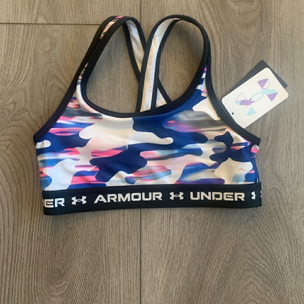 Under Armour girls G cross back sport bra